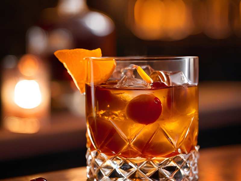 Classic Old Fashioned Bourbon Drink Recipe