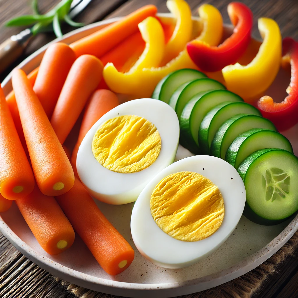 Eggs Served with Veggies