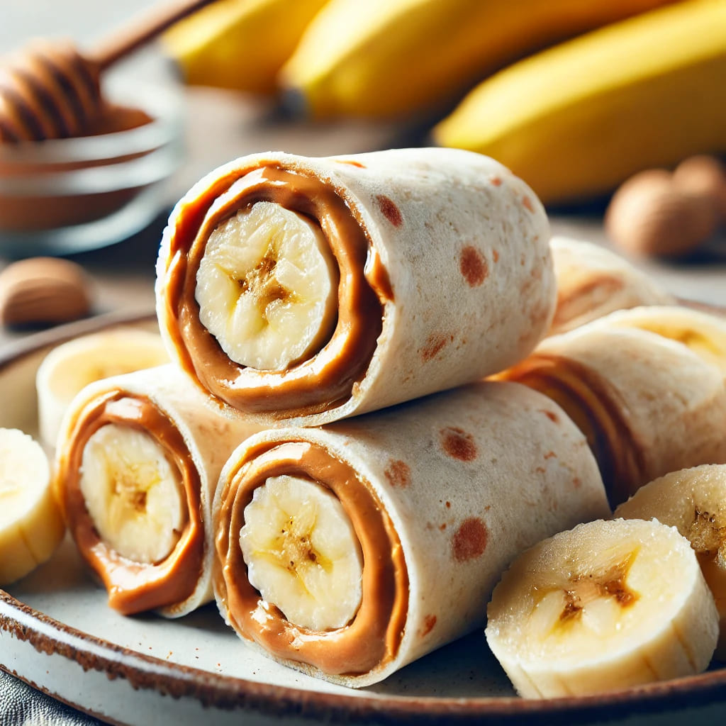 PROTEIN PLANET Peanut Butter and Banana Roll Ups