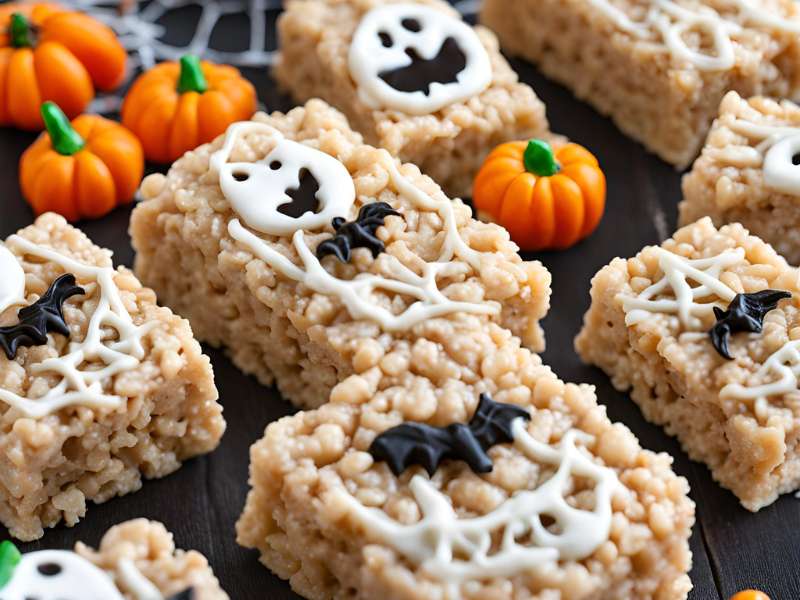 Halloween Rice Krispie Treats Meat