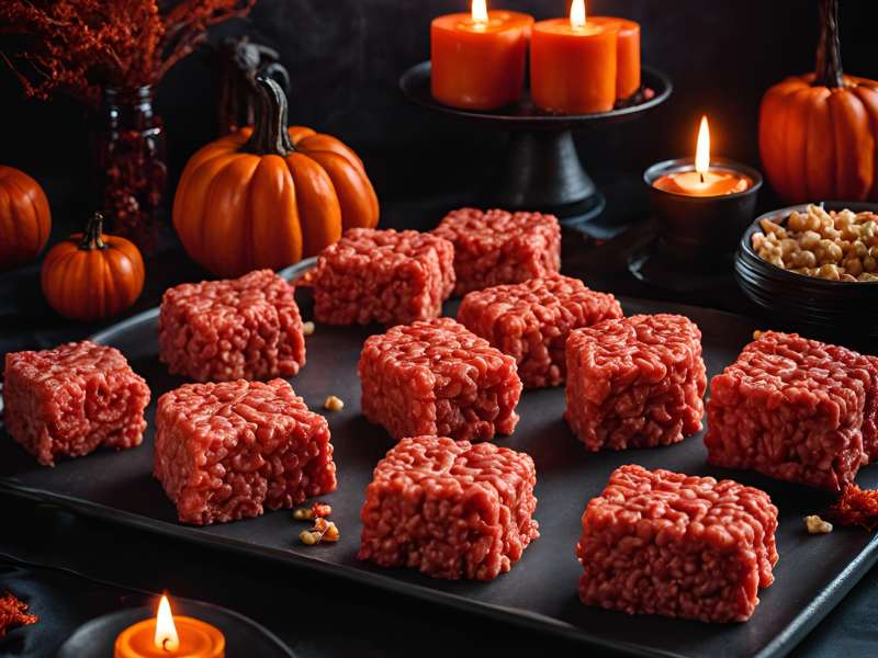 Halloween Rice Krispie Treats Meat