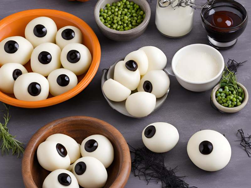 Mozzarella Eyeballs Halloween Recipe