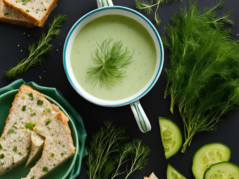 Glacier-Inspired Cold Cucumber and Dill Soup