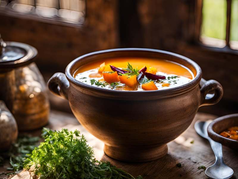 Sun and Soil Roasted Root Vegetable Soup