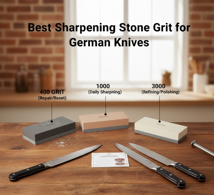 best sharpening stone grit for German knives