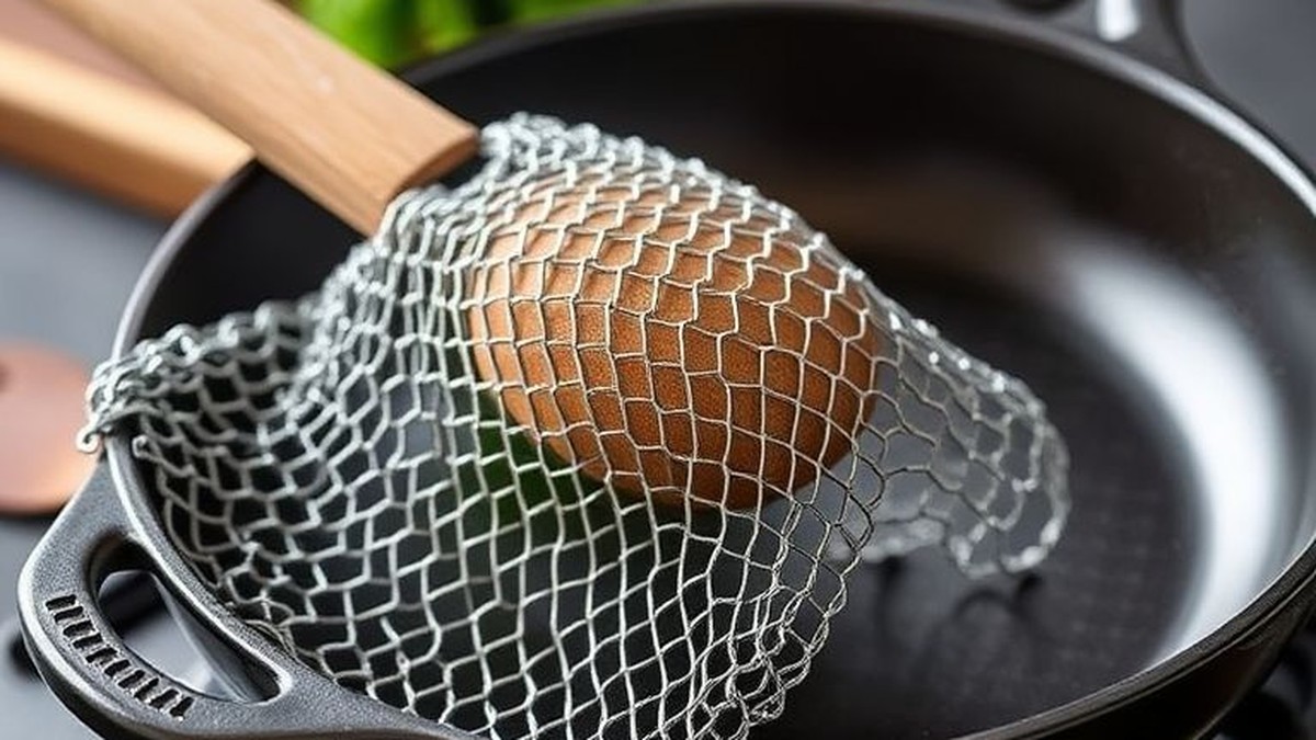 best chainmail scrubber for cast iron skillet