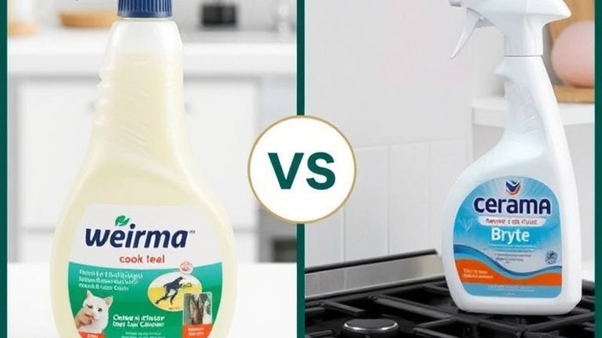 Weiman vs Cerama Bryte cooktop cleaner