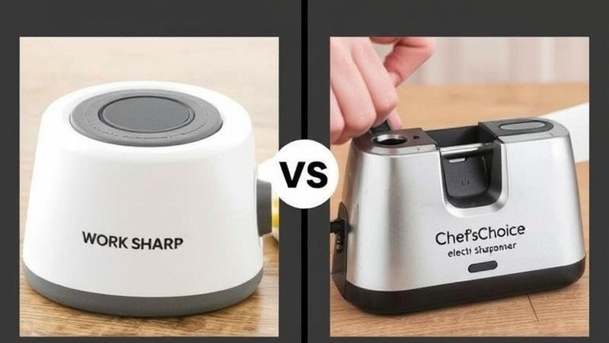 Work Sharp vs Chef'sChoice electric knife sharpener
