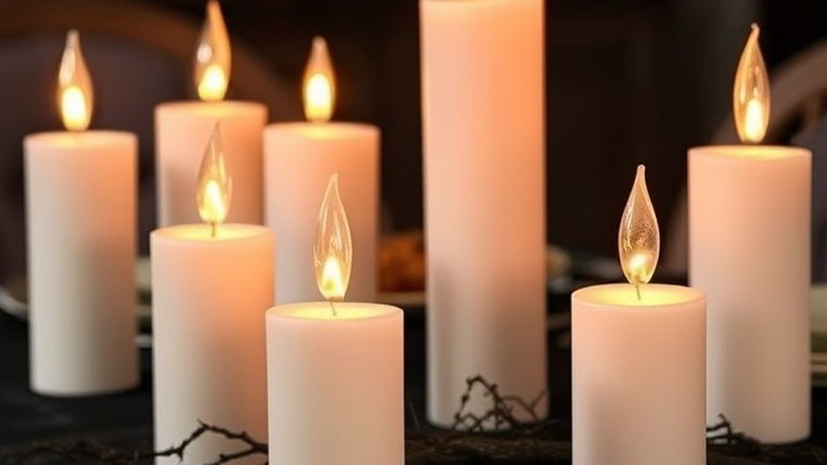 best flameless led candles for a spooky dinner table