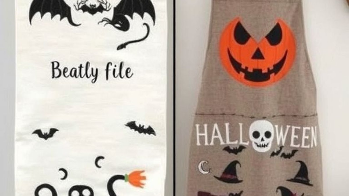 best halloween kitchen towels and aprons