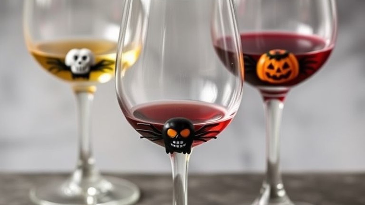 best halloween wine charms to identify glasses