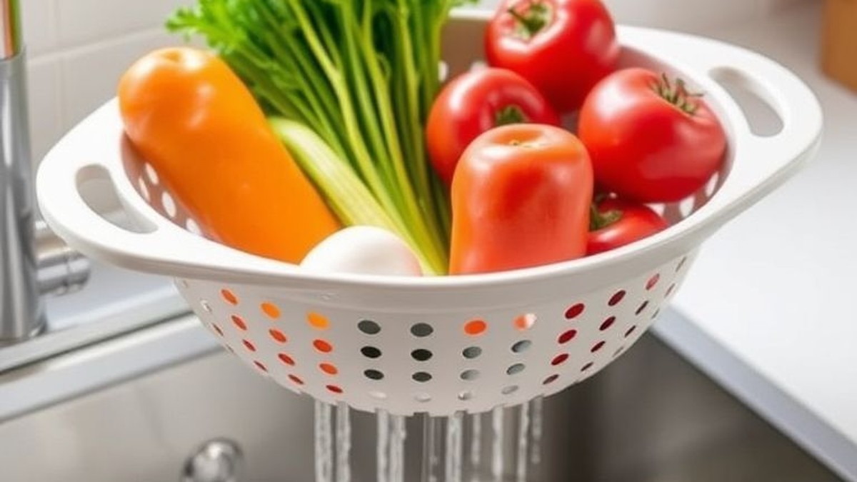 best over the sink colander for washing vegetables
