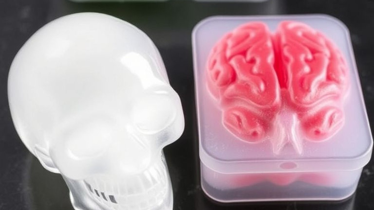 best spooky and cool halloween ice cube molds (skull, brain)