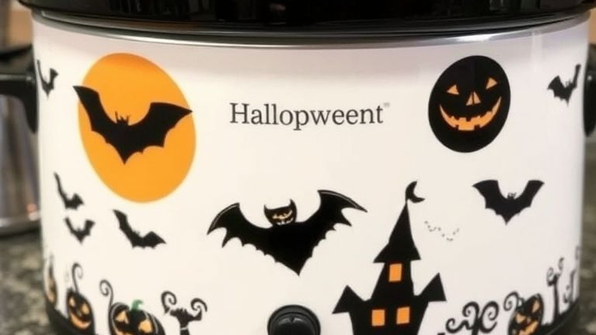 halloween themed slow cooker or crockpot decals