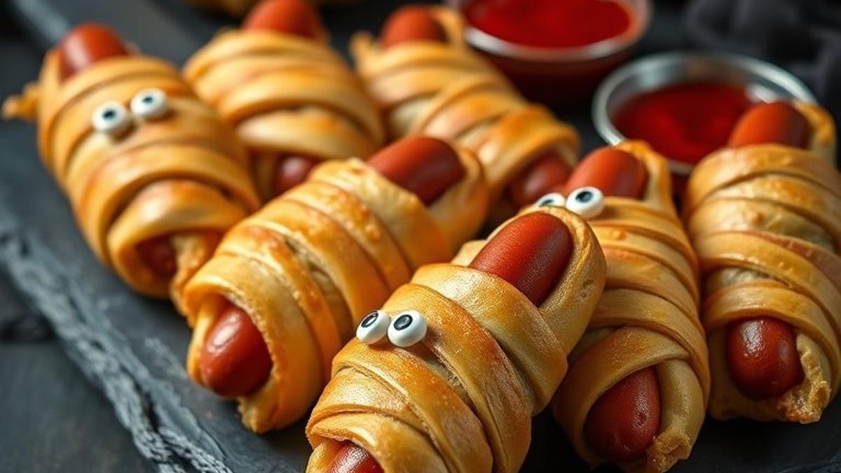 mummy hot dogs recipe with crescent rolls