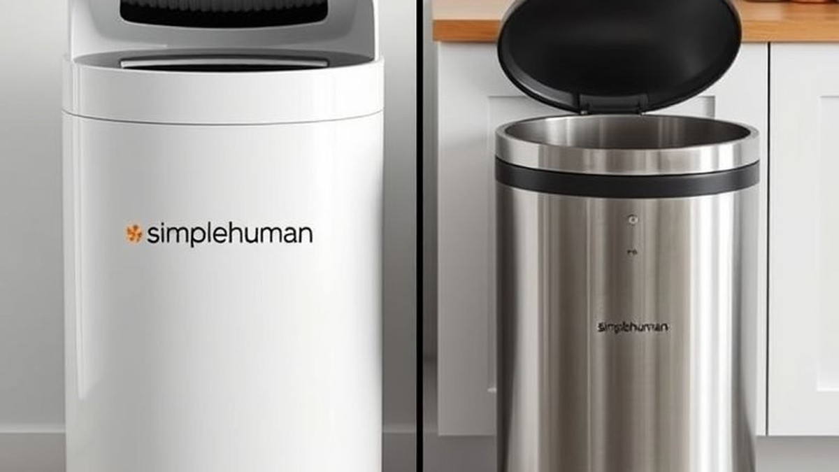 simplehuman vs kohler which kitchen trash can is better