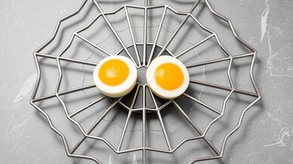 spiderweb shaped trivet for hot dishes