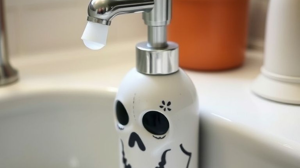 spooky foaming soap dispenser for kitchen sink