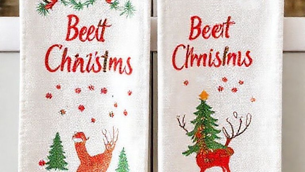 best christmas kitchen towels