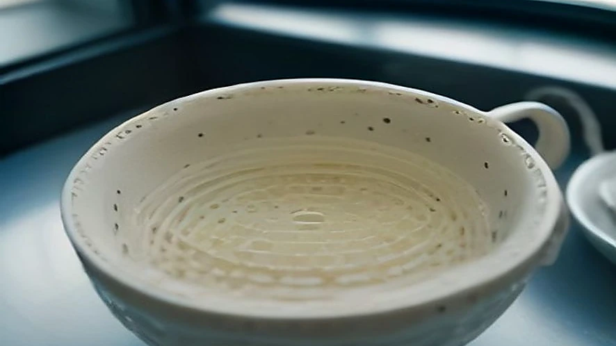 Comparison of colander holes and strainer mesh textures