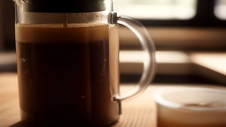 Comparison of coffee extraction in cold brew maker and French press