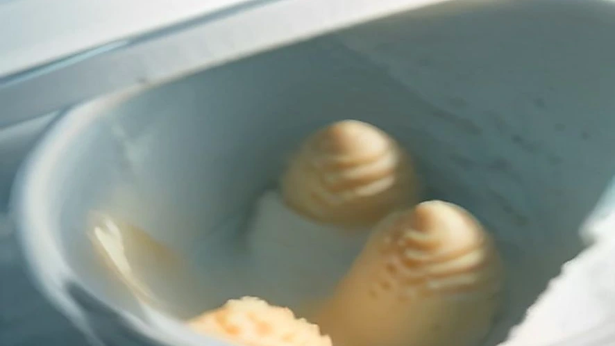 comparison of an ice cream container’s airtight plastic lid and a paperboard ice cream tub’s loose lid