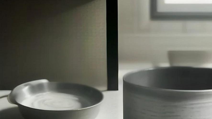 Comparison of milk pan and saucepan shapes focusing on base width and side height