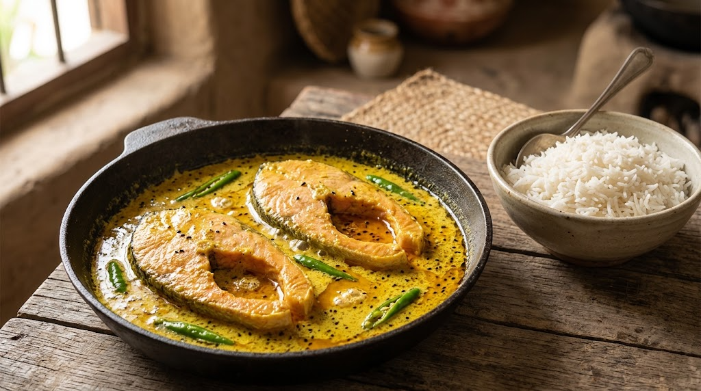 Shorshe Salmon Recipe