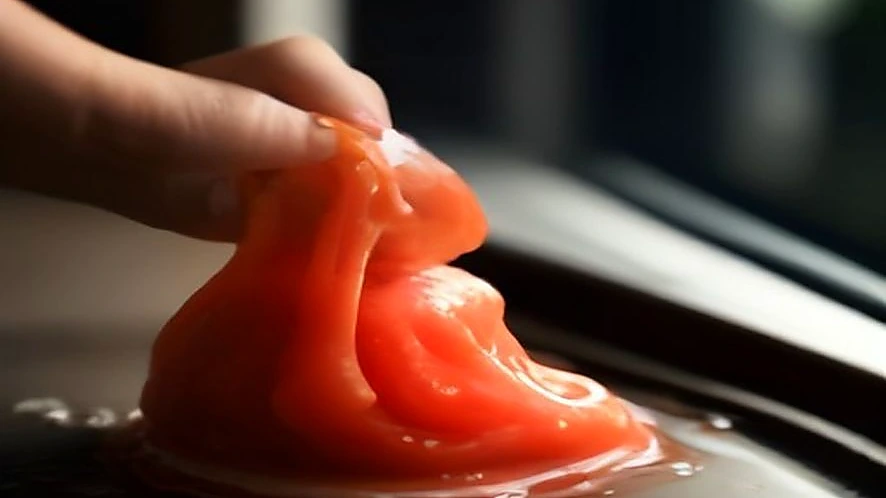 Silicone basting brush applying barbecue sauce on grilled meat