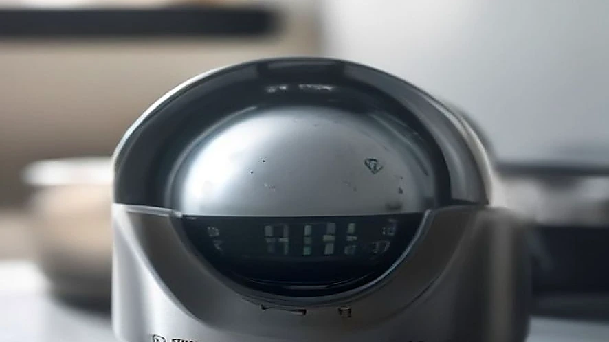 Digital kitchen timer with multiple active timers displayed clearly
