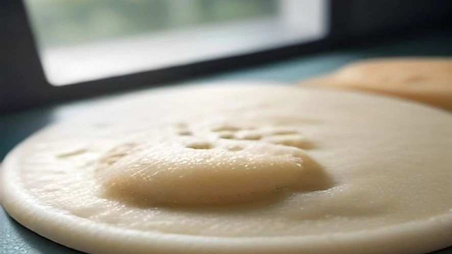 Detailed view of silicone baking mat surface showing non-stick texture and fiberglass reinforcement