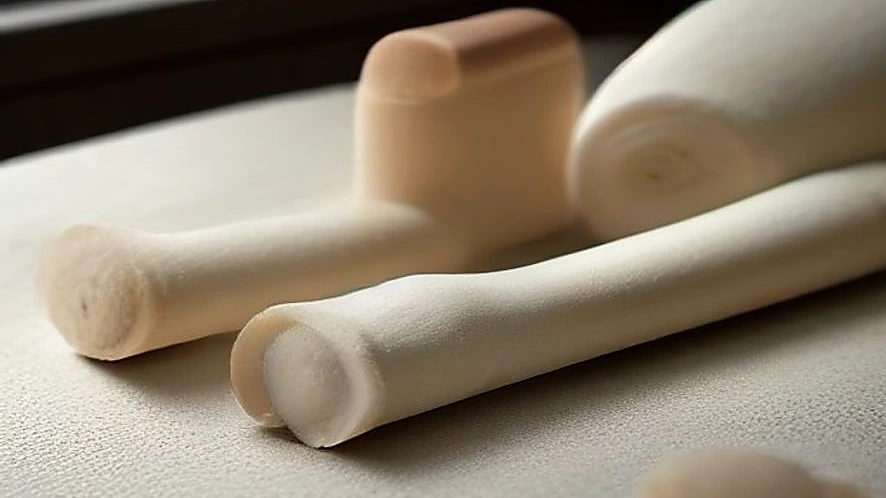 various rolling pins including tapered wood, marble, and stainless steel on a countertop dusted with flour
