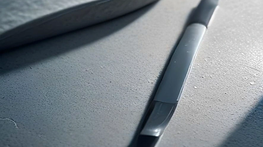 Detailed view of vegetable peeler blade and paring knife blade angles