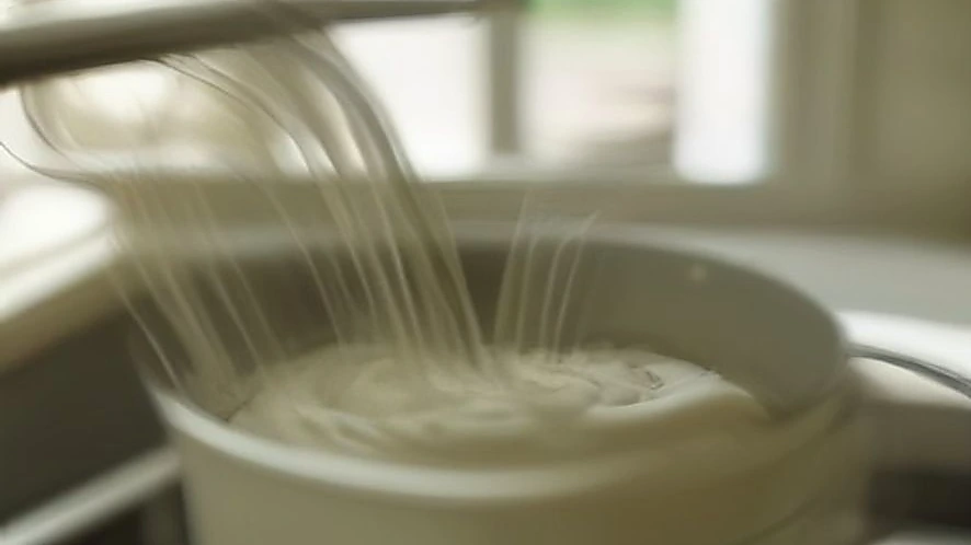 Manual whisk and electric hand mixer beaters mixing cream